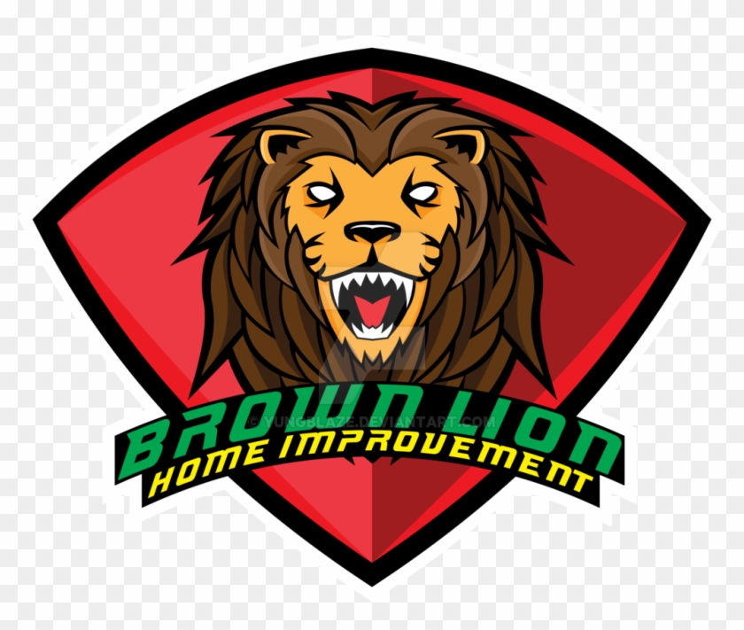 Brown Lion Home Improvement Logo By Yungblaze - Cyan #1304936