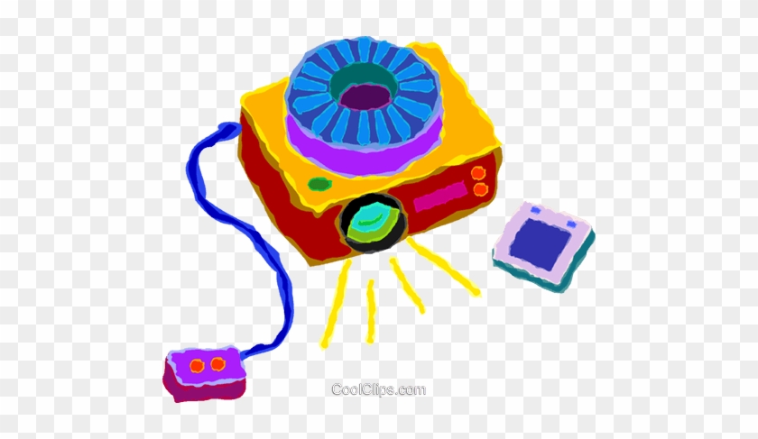 Slide Projectors Royalty Free Vector Clip Art Illustration - Baby Toys #1305049