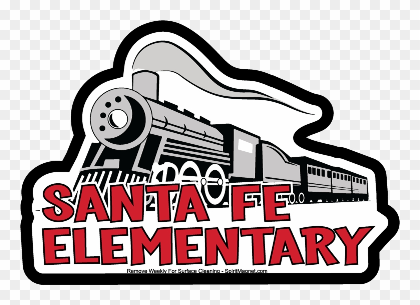 Santa Fe Elementary - Stickalz Llc Steam Train Nursery Vinyl Wall Art Decal #1305116