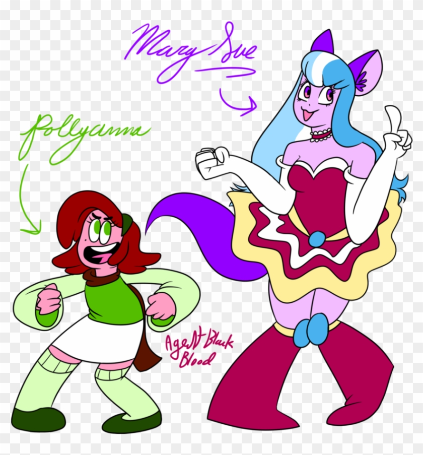 Pollyanna And Mary Sue By Agentblackblood - Cartoon #1305145