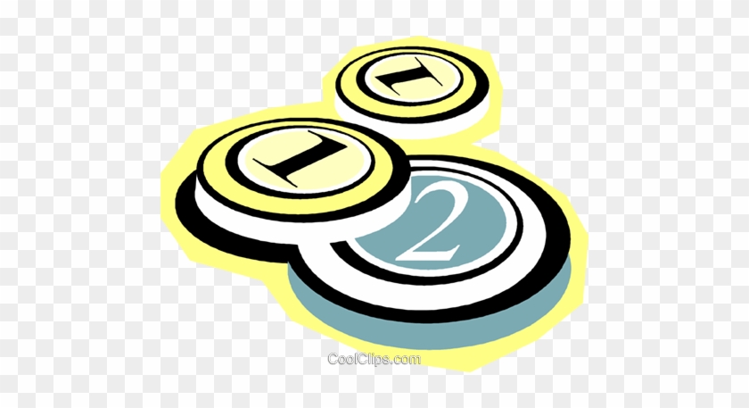 Gambling Chips Or Markers Royalty Free Vector Clip - Circle #1305319