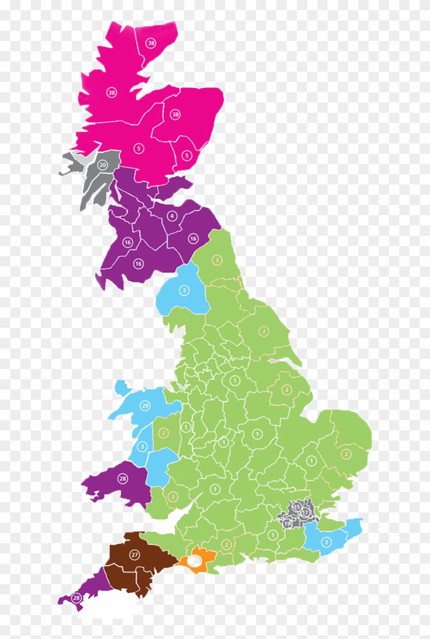 Uk Map Black Png #1305338