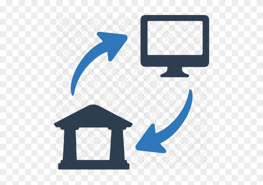 Online Banking Icon - Data Transfer Icon Png #1305497