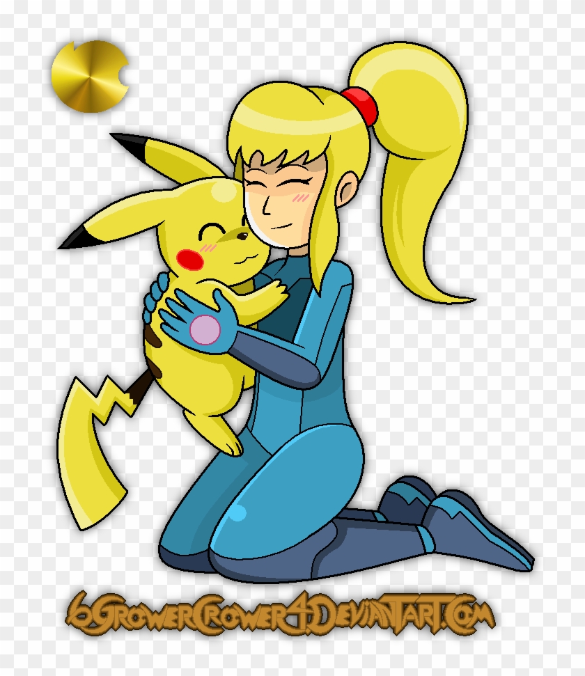 Pikachu Samus Aran Super Smash Bros - Pikachu And Zero Suit Samus #1305670