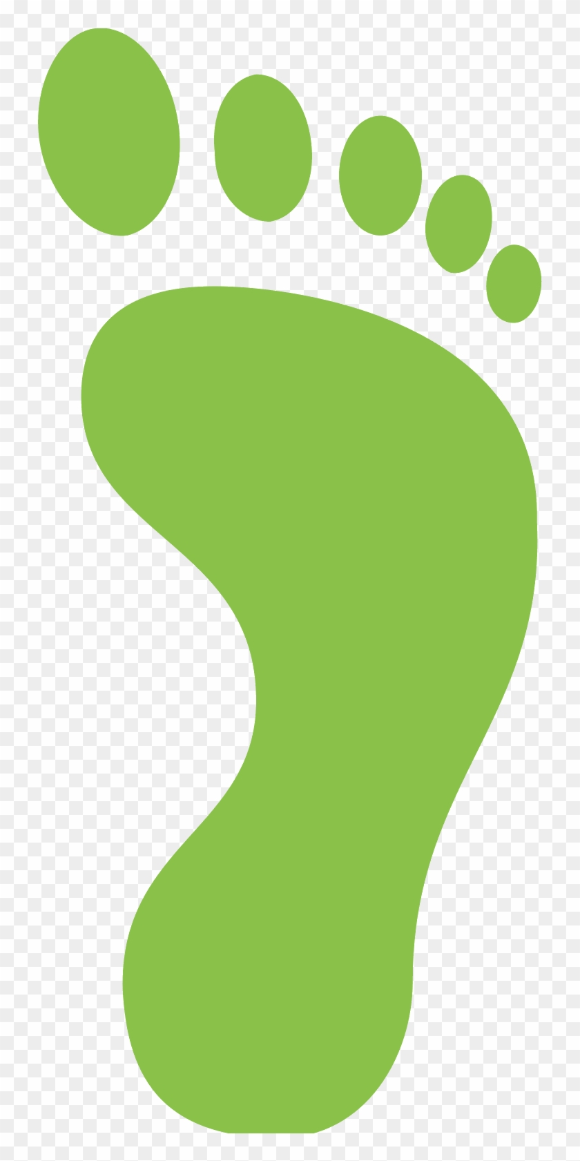 Baby Feet Print Png Download - Footprint Icon Green Png #1305739