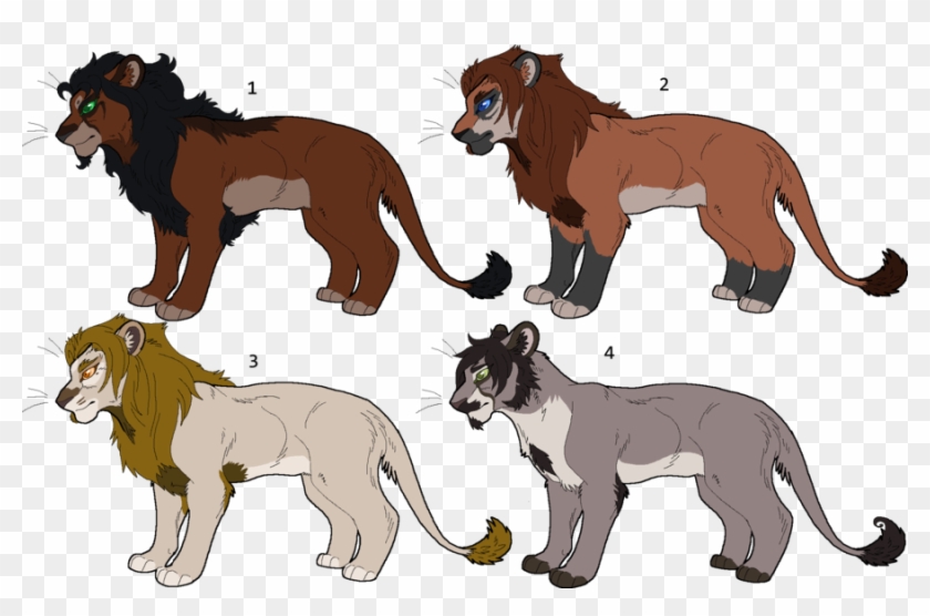 Male Lion Point Adopt Set 1 Gone By Kasara-designs - Masai Lion #1305899