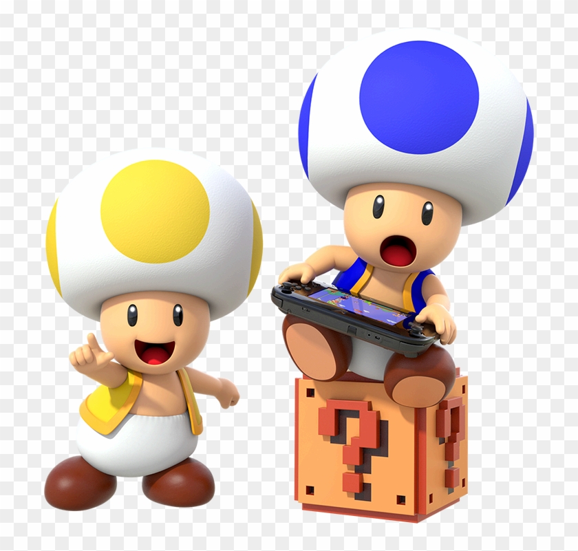 Those Are The Best Undiscovered Games Play Super - Yellow Toad And Blue Toad #1305920