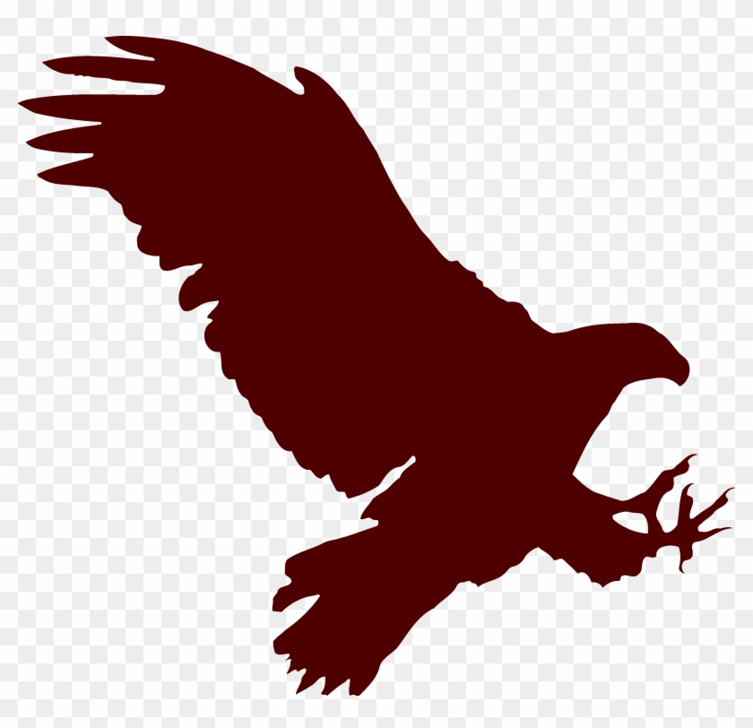 Bird Flying Red Free Vector Graphic On Pixabay - Flying Eagle Silhouette #1305948