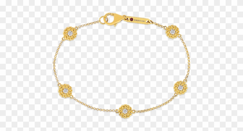 Roberto Coin Bracelet With Diamond Stations - Bracelet #1306137