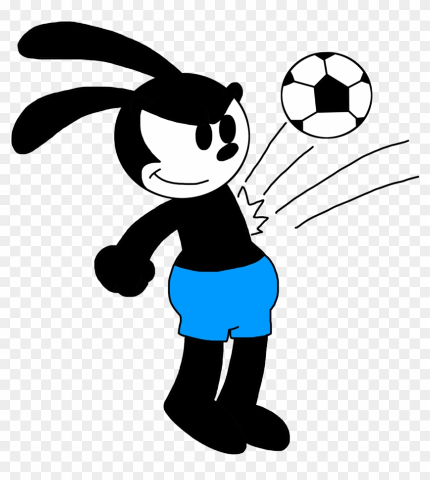 Oswald Hits Soccer Ball With His Chest By Marcospower1996 - Oswald The Lucky Rabbit #1306214
