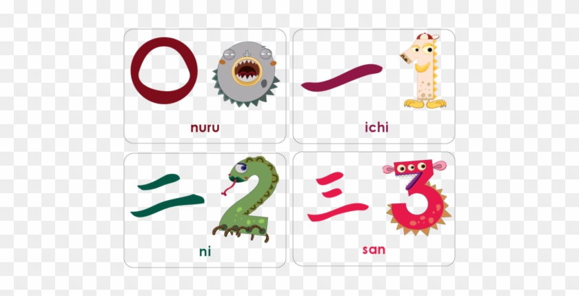 Japanese Numbers Flashcards 0 3 - Flashcard #1306218