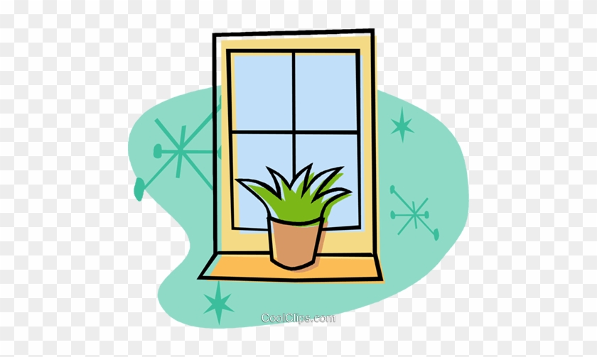 Window Royalty Free Vector Clip Art Illustration - Coloring Book #1306223