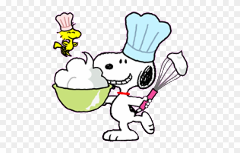 Snoopy's Whipping Up A Special Treat For Woodstock - Snoopy's Whipping Up A Special Treat For Woodstock #1306385
