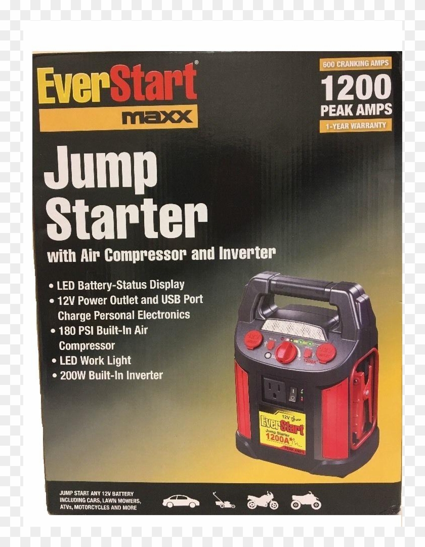 Ended - Everstart Ev-1200 Jump Starter/air Compressor 1200 #1306395