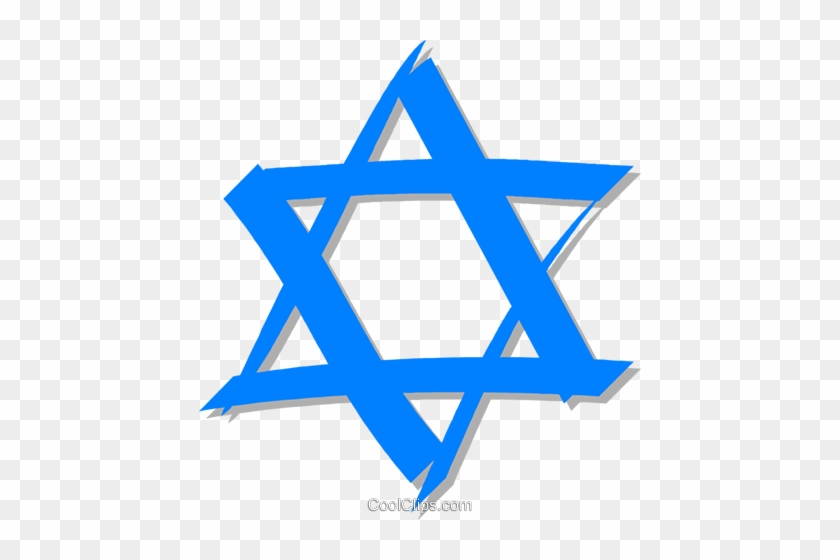 Star Of David Royalty Free Vector Clip Art Illustration - Alternate Flag Of Israel #1306425