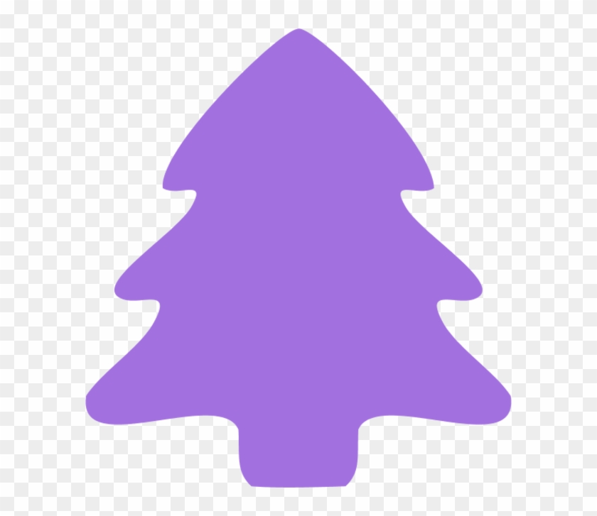 Christmas Tree Icon Vector Clip Art Ldfkna Clipart - Purple Christmas Tree Cartoon #1306472