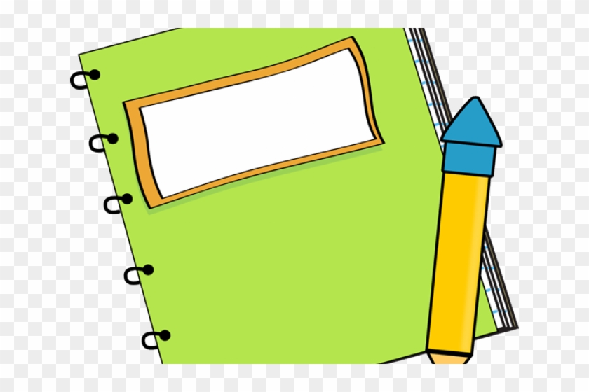 Cute Notepad Cliparts - Notebook And Pencil Clip Art #1306487