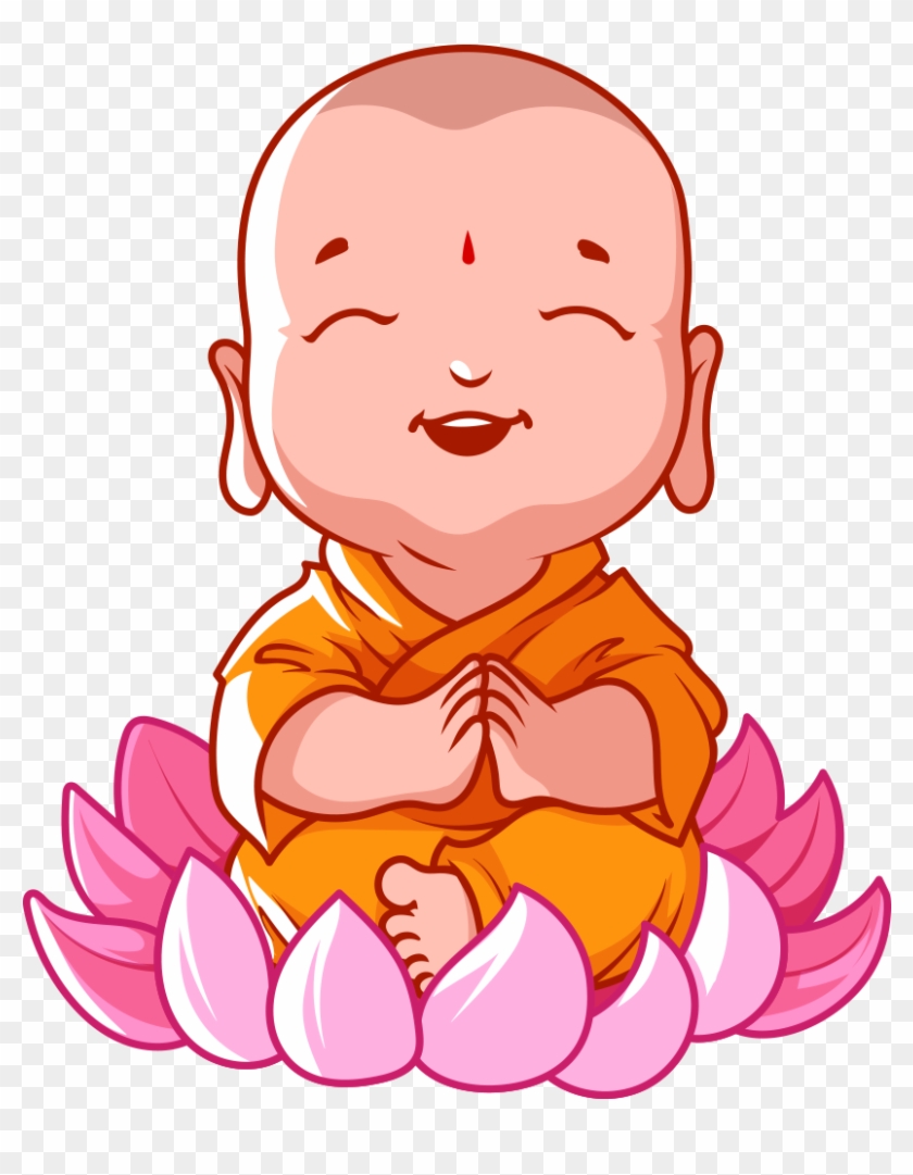 Cartoon Buddhism Buddha's Birthday Bhikkhu - Buddhism Cartoon - Free  Transparent PNG Clipart Images Download