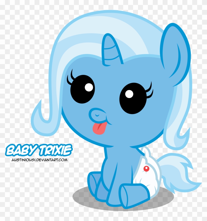 Austiniousi, Baby, Baby Pony, Diaper, Foal, Pony, Safe, - My Little Pony Baby Trixie #1306510