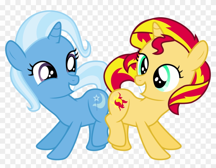 My Little Pony Sunset Shimmer And Trixie - Sunset Shimmer Pony Bebe #1306527