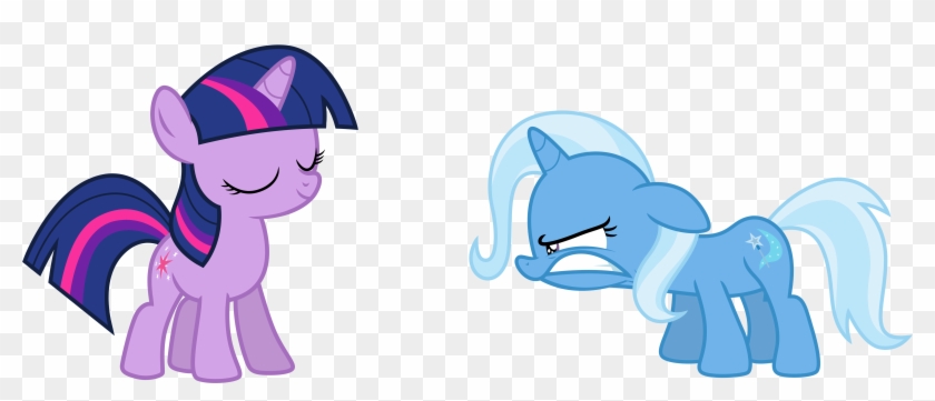 Twilight Sparkle Pony Trixie Blue Horse Mammal Purple - My Little Pony Rainbow Dash And Trixie #1306535