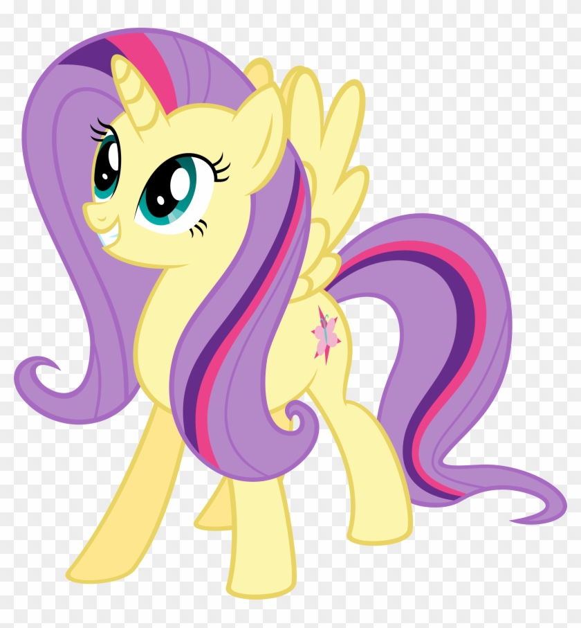 Alicorn, Female, Fluttershy, Fusion, Lesbian, Mare, - Winged Unicorn #1306713