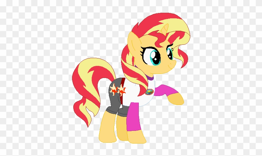 Pony Sunset Shimmer In Loe Outfit Vector By Foreverbunkey123 - Starlight Glimmer And Sunset Shimmer #1306728