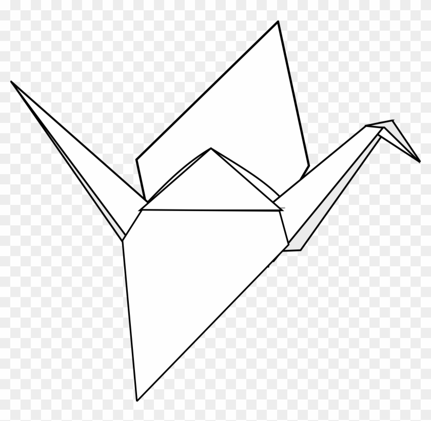 Japanese Crane Clipart Origami - Origami Crane Vector Png #1306793