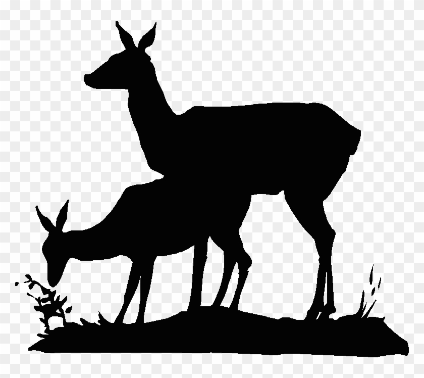 Dear Clipart Spotted Deer - Deer Silhouette #1306840