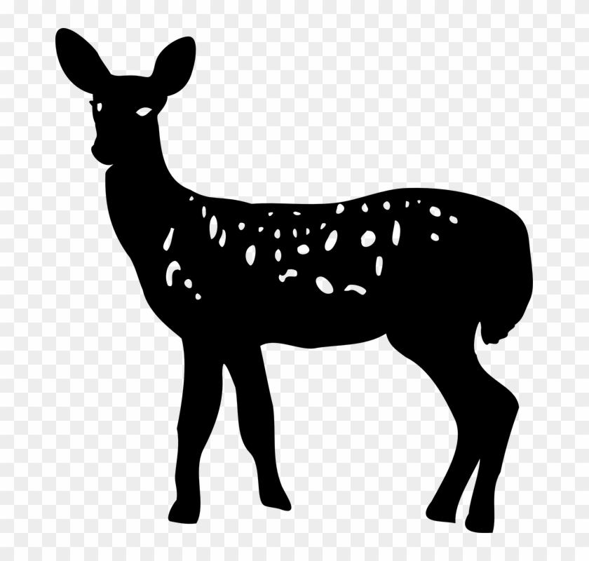 Whitetail Deer Clipart 25, Buy Clip Art - Clip Art Silhouette Deer #1306841