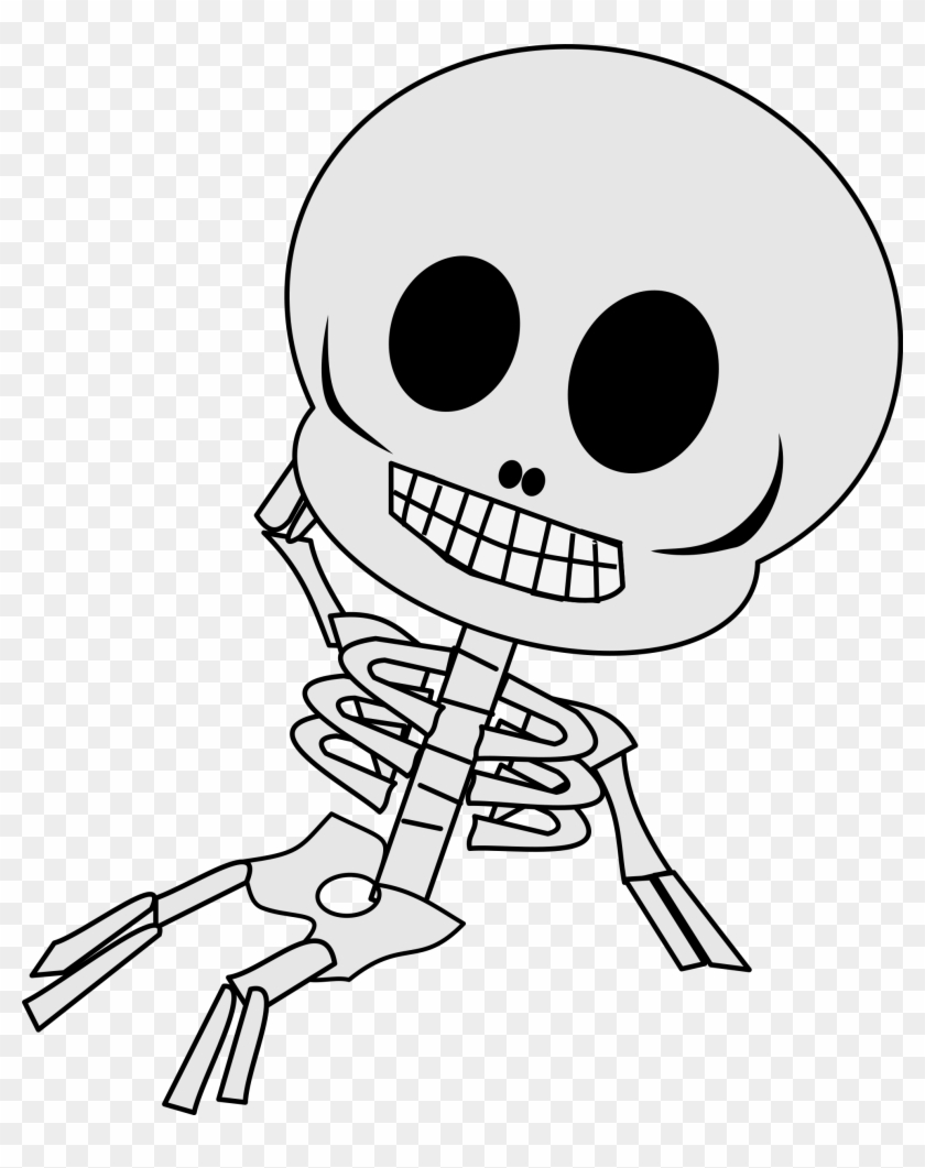 Sleleton Clipart Baby Skeleton - Clipart Skeleton #1306879