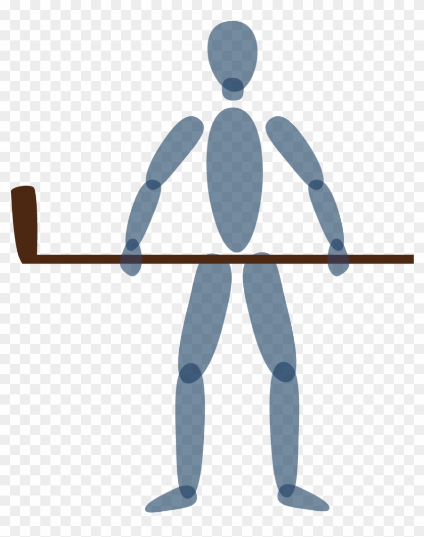 Hold Your Stick In Both Hands Parallel To Your Body - Illustration #1306890