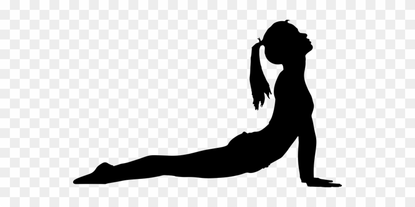 Exercise, Female, Fitness, Girl, Health - Stretching Silhouette #1306902