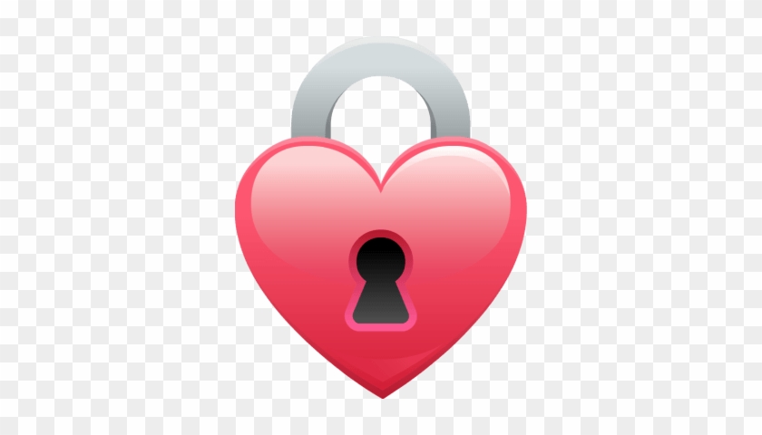 Heart Shape Clipart - Heart Shaped Lock Clip Art #1306927