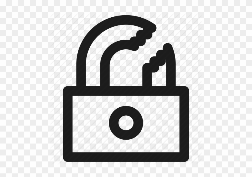 Padlock Clipart Broken - Unauthorized Access #1306931