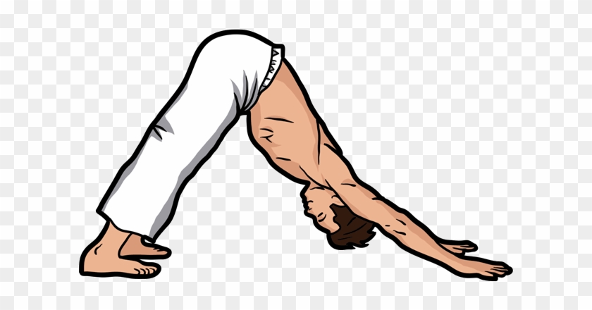 Man Doing Downward Facing Dog - Adho Mukha Śvānāsana #1306999