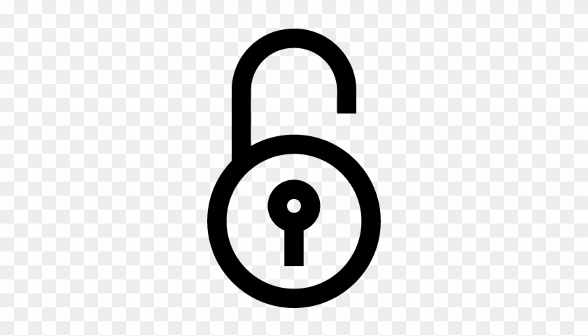 Unlocked Circular Padlock Vector - Pad Lock Logo #1307000