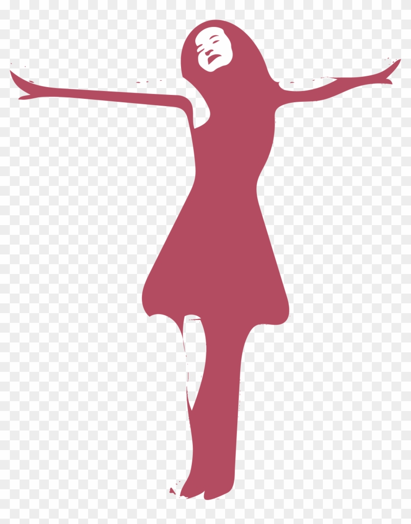 Brown Moose Design Vector Pink Girl With Arms Out - Design #1307165