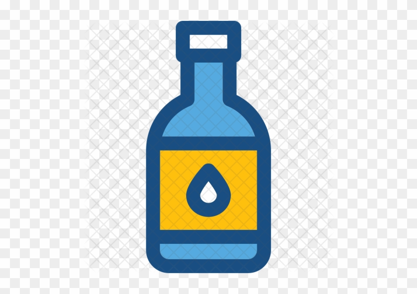 Oil Bottle Icon - Glass Bottle #1307178