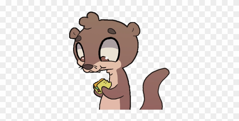 Hungry Otter - Cartoon #1307226