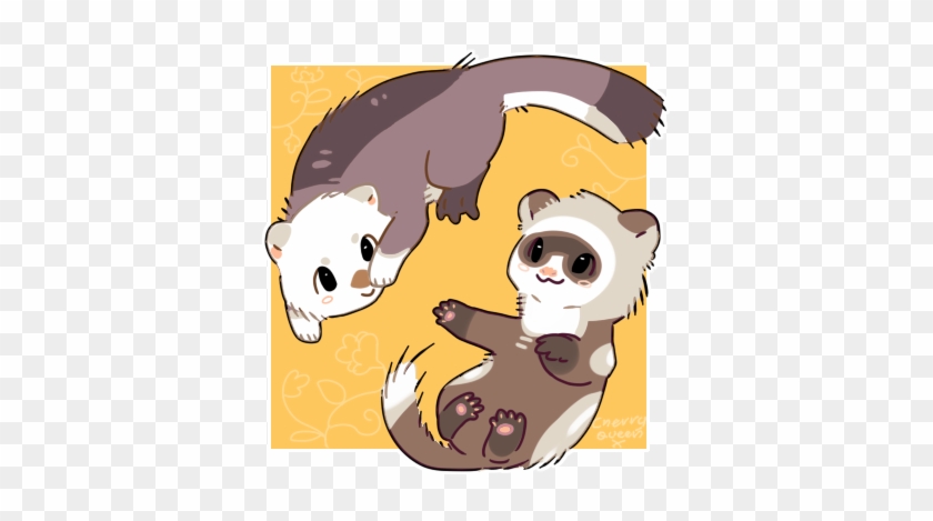 Ferret N Otter By Pand-ass - Cartoon #1307239
