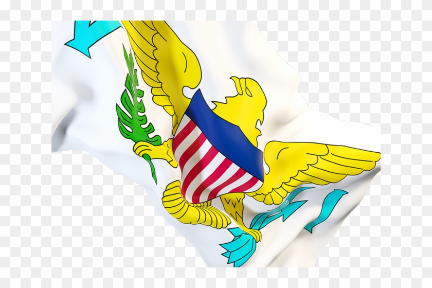 Waving Flag Closeup - Flag Of The United States Virgin Islands #1307372