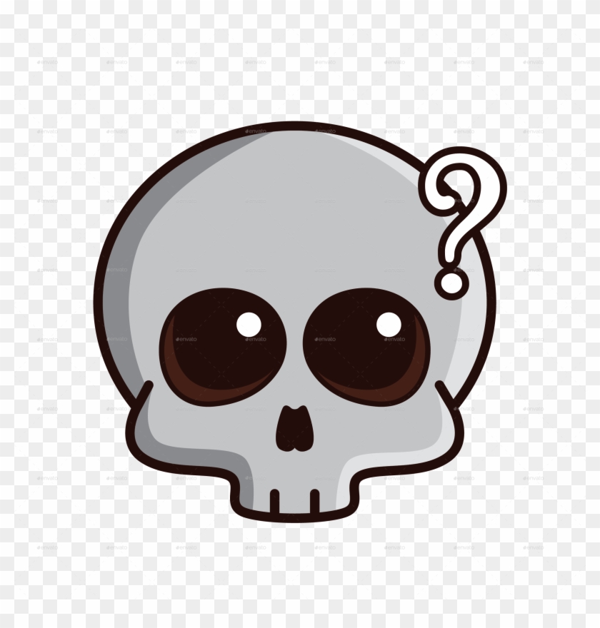 Funny Skull Emoticon - Skull #1307456