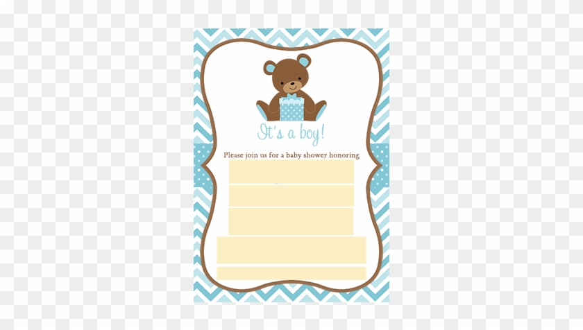 Error Message - Teddy Bear Baby Shower Invitations #1307484