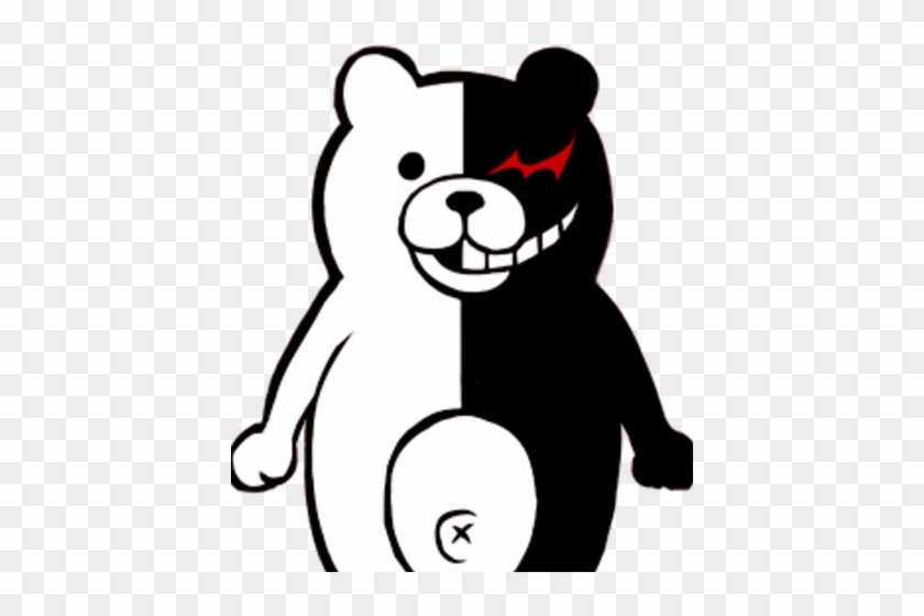 Male - Danganronpa Dangan-ronpa Mono Kuma Black & White #1307493