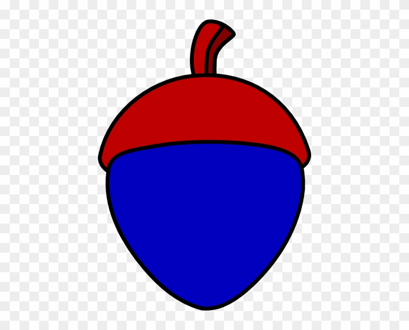 How To Set Use Blue Acorn With Red Cap Svg Vector - Wędkarz #1307571