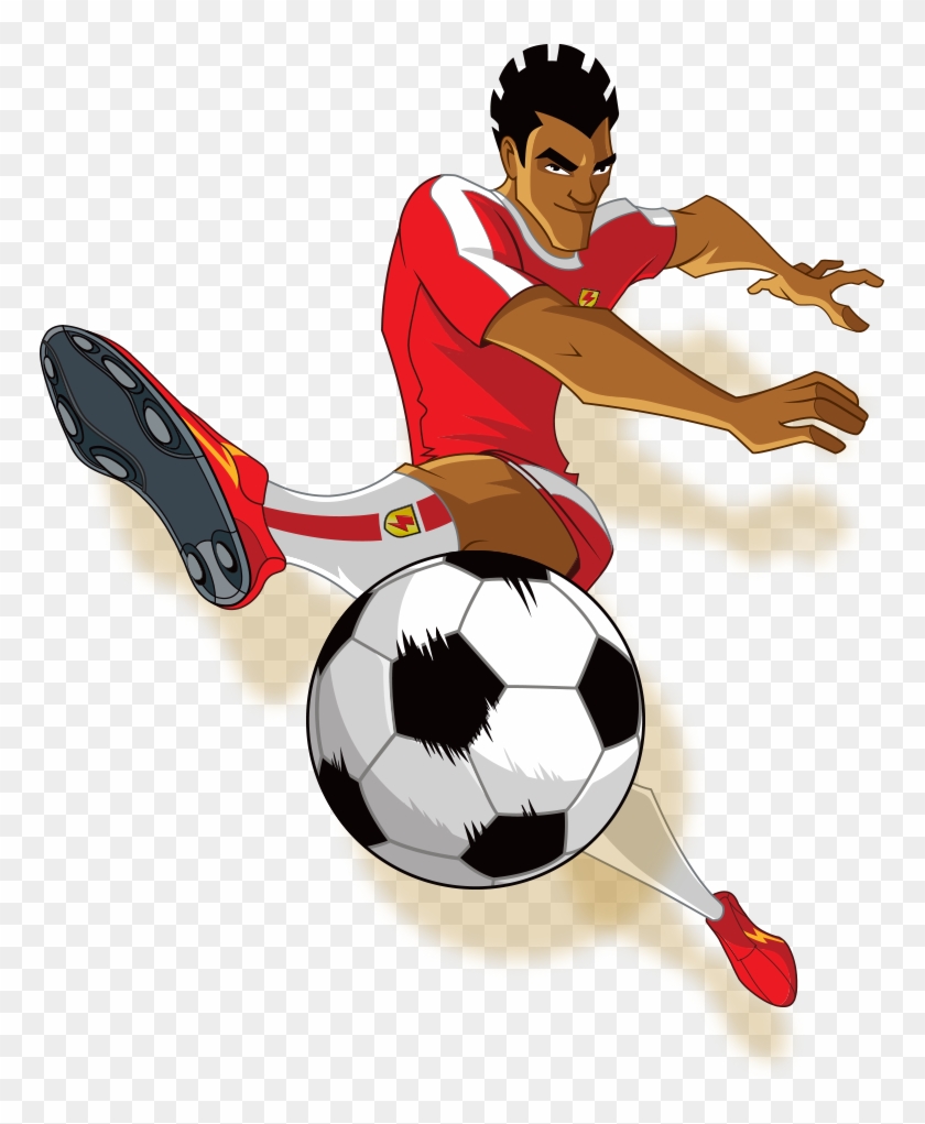 Playing Clipart Football Striker - Supa Strikas Shakes Png #1307573