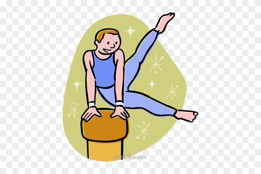 Gymnast Performing On The Pommel Horse Royalty Free - Postage Stamp #1307828