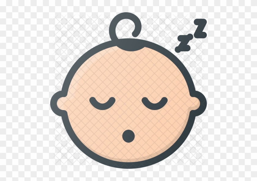 Face Icon - Sleeping Baby Icon #1307887