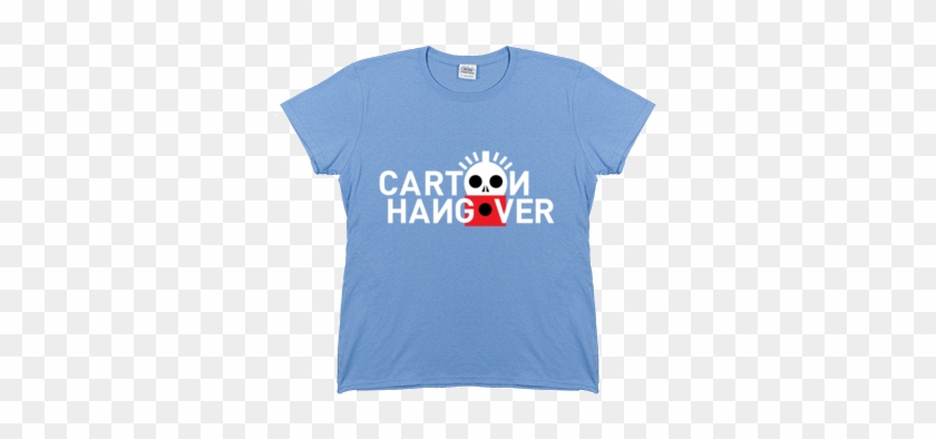 Women's Cartoon Hangover W/ White Halo T-shirt - Cartoon #1307961